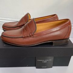Fitzpatricks men's slip on leather tan shoes