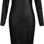 wet look dress size s would fit s small m as strechy never worn Image 2