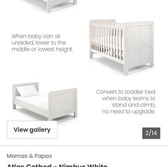 Mamas and papas cotbed