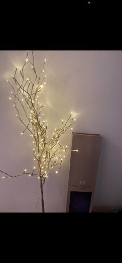 Christmas tree pre lit 1.8 m 144 warm light led lights Paul Costelloe