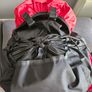 90 L Hiking backpack. Trekking backpack. Camping backpack. Red. Image 6