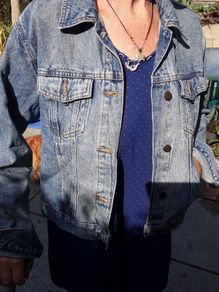Denim jacket.
