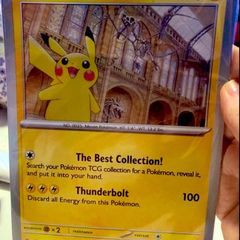 Pokemon Pikachu at the museum promo card