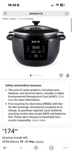 Instant Pot as low cooker