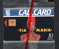 1993 Ireland 10 unit Tia Maria (Gemplus GEM1) Call Card Mint in packaging