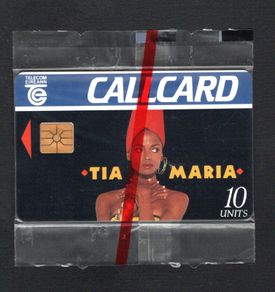 1993 Ireland 10 unit Tia Maria (Gemplus GEM1) Call Card Mint in packaging