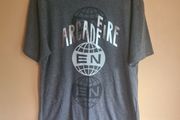 Arcade Fire Reflektor Tour 2014 t shirt grey Size medium mens womens unisex