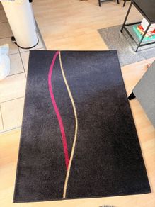Black, Red and Cream Rug