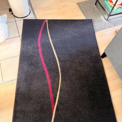 Black, Red and Cream Rug