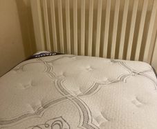 single bed and mattress