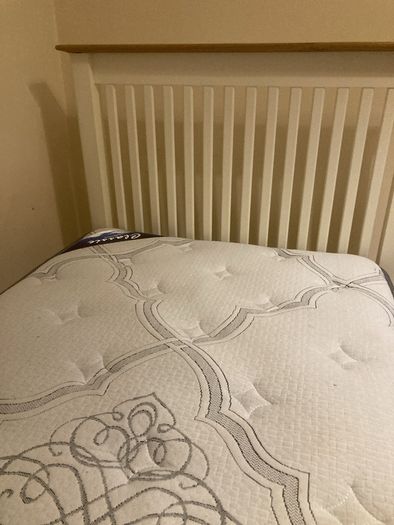single bed and mattress