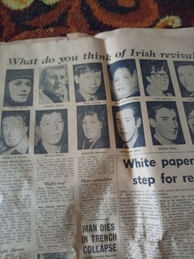 Vintage 1965 Evening Herald. Great for Framing (Showbands, Cinerama, classifieds, Ballyfermot)