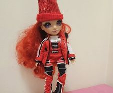 Rainbow High Fashion Doll Winter Break Ruby Anderson With Snowboard