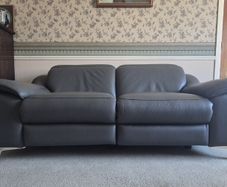 EZ Living Leather Electric Recliner Sofa