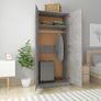 Wardrobe Concrete Grey 90x52x200 cm Chipboard Image 3