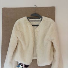 Furry Coat with Pearl Details