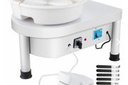 280w Electric Pottery Wheel Machine 25cm W/ Detachable Basin Ceramic Form