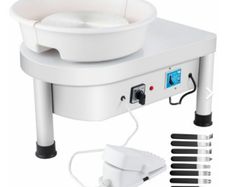 280w Electric Pottery Wheel Machine 25cm W/ Detachable Basin Ceramic Form