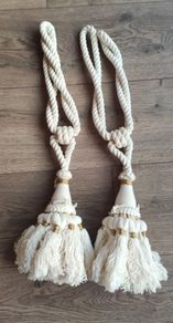 Pair of curtain tie backs