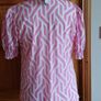 BNWTS Dunnes ladies pink and white short sleeve blouse size 18 Image 5