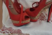 Red high heels size 3