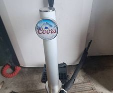 beer cooler and taps..