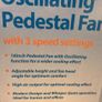 16" Pedestal Fan Floor Standing Fan Image 4