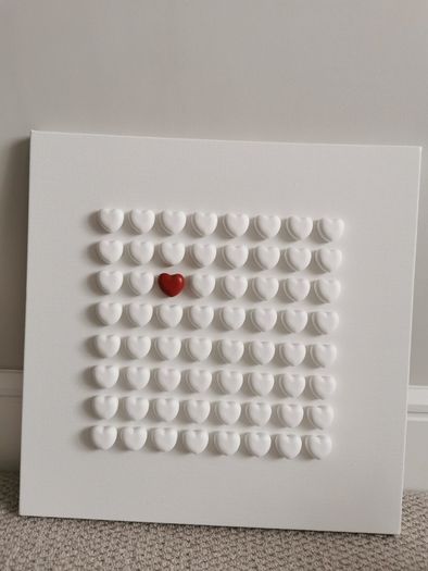 Handmade Heart Canvases - The Chosen Heart