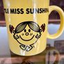 Retro Little Miss Sunshine Mug Yellow Ceramic Mr Men Image 2