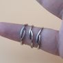 Vintage 925 Sterling Silver Multi-Color Tourmaline Butterfly Shape Rings Lot of 3 Image 6