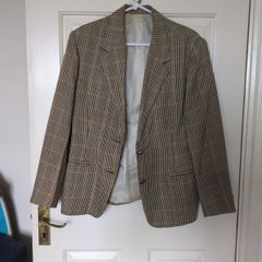 Ladies check blazer
