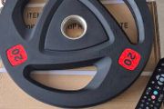 brand new 2x20 kilo olympic tri grip plates