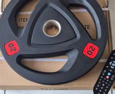 brand new 2x20 kilo olympic tri grip plates