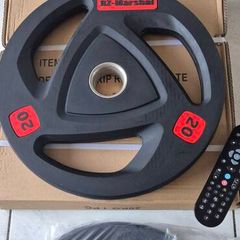 brand new 2x20 kilo olympic tri grip plates