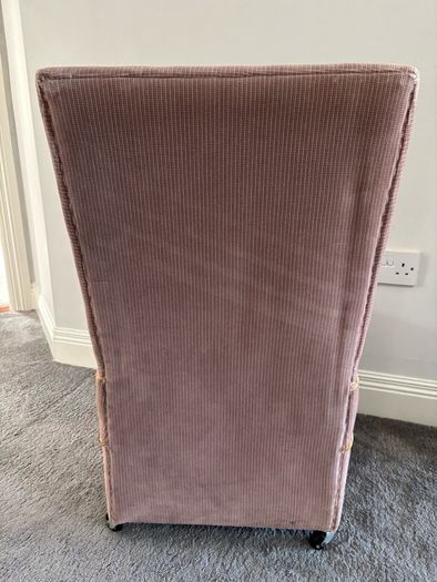 Plush child's high back chair