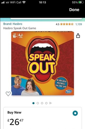 Speak Out Board Game (box is still sealed, never been opened or used) Brand New