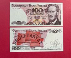 Poland  100 Zlotych 1988 Pick 143f  ( Uncirculated )