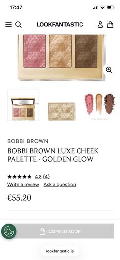 Bobbi Brown luxe cheek & highlight palette