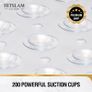 HITSLAM Non Slip Bath Mat for Tub 101 x 40 cm Clear Shower Mat - Brand New Image 2