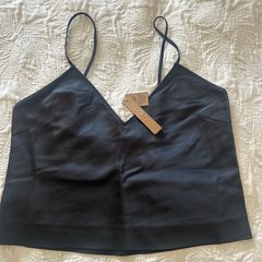 Skims heavyweight satin cami Onyx Medium BNWT