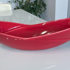 M&S Red Decorative Bowl
