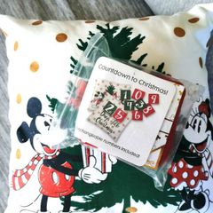 Disney Christmas Advent Cushion
