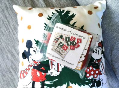 Disney Christmas Advent Cushion