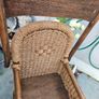 Childs high chair antique rattan Image 7