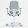 Andy Mesh Back Ergonomic Operators Chair White Frame Image 6