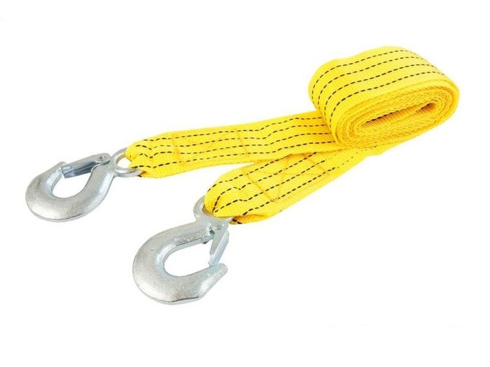 New 5m 3 Tonne Tow Towing Yellow Pull Rope Strap Heavy Duty Car Recovery #1382