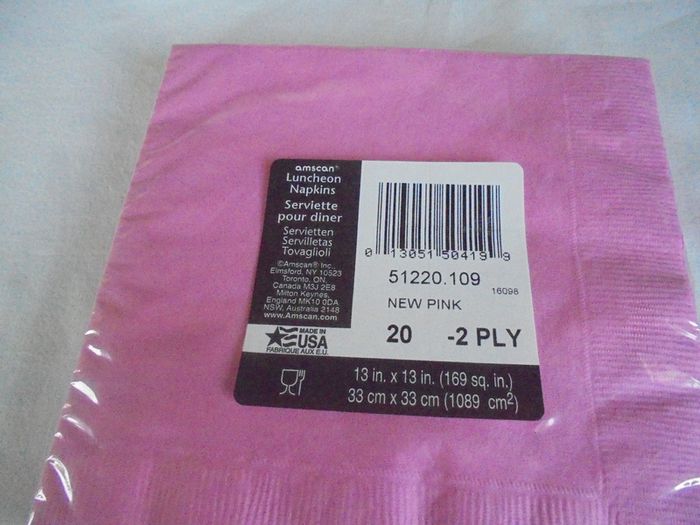 Pink Luncheon Paper Napkins for Sale