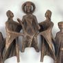 Mid Century Bronze sculpture of Jesus 'The sermon on the mount' by Ernst gunzkofer Image 3