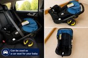 Baby Car Seat &amp; Stroller, Black &amp; Blue