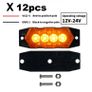 12pcs New Upgraded 12V-24V Universal LED Light Image 5